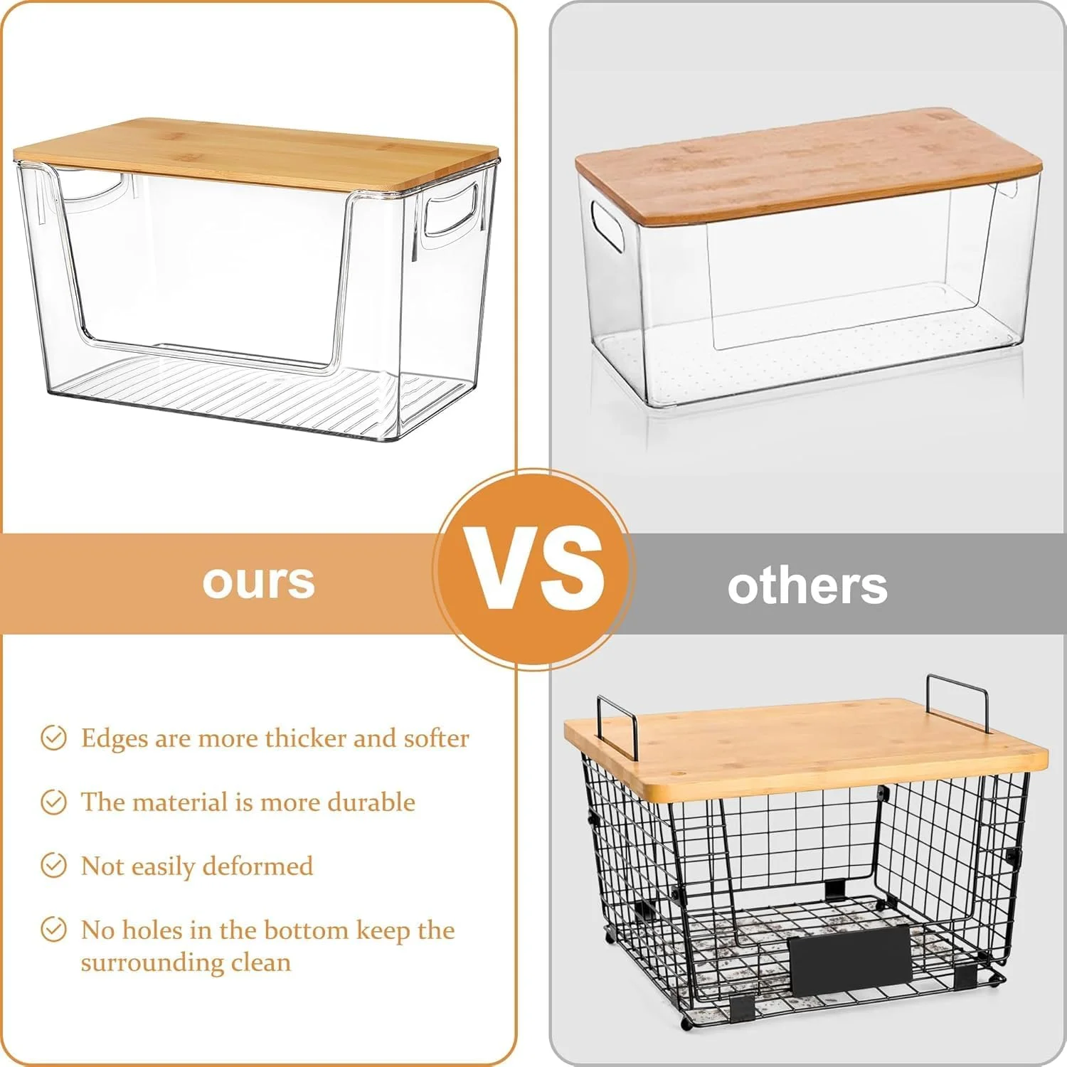 ست 2 عددی نظم دهنده های انبارشوی اسپیس مارت، سبد نظم دهنده آشپزخانه و کابینت برای سبزیجات (پیاز، سیب زمینی)، محصولات کشاورزی