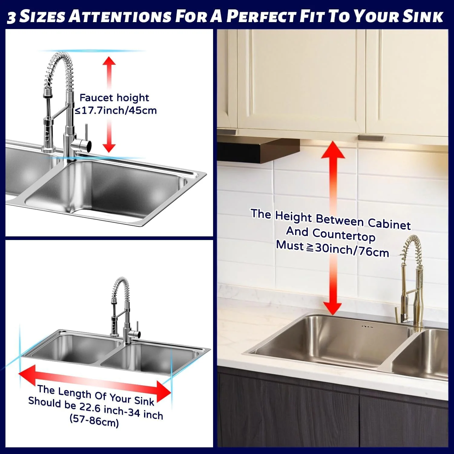 آبچکان ظرفشویی سینک اسپنور (با قابلیت افزایش ارتفاع و طول) طراحی ضربه ای دو طبقه، آبچکان بزرگ، آبچکان استیل با ظرفیت بالا، سازمان دهنده و قفسه چند منظوره آشپزخانه، مشکی