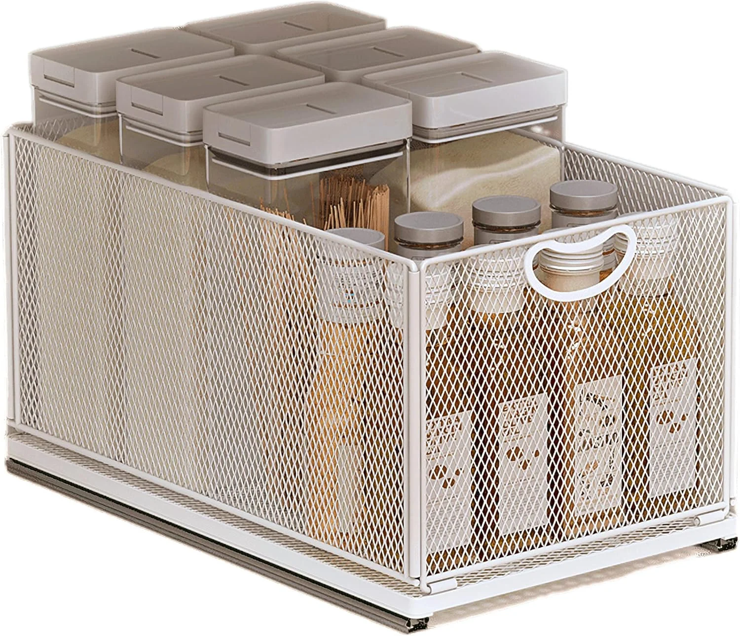 قفسه کشویی برای کابینت آشپزخانه، سازمان دهنده انبار، سازمان دهنده آشپزخانه، سبد کشویی سازمان دهنده حمام، قفسه ادویه، سازمان دهنده کابینت، انبار کشویی برای کابینت آشپزخانه، حمام یا انبار