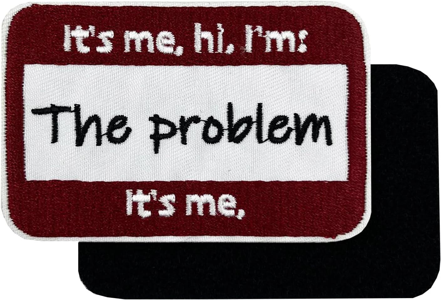 پچ گلدوزی Stitch-Witch مدل It's me hi I'm The Problem سایز 3.5 اینچ