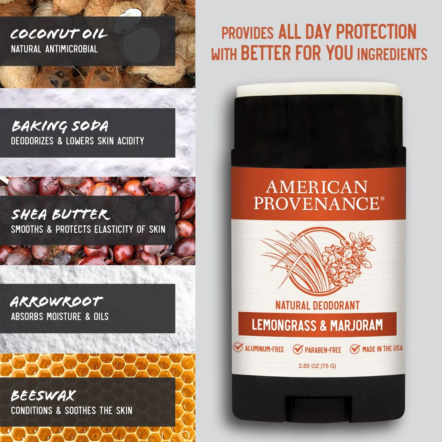 دئودورانت طبیعی مردانه امریکن پرووننس، Fastballs & Fisticuffs، 75 گرم دئودورانت طبیعی مردانه امریکن پرووننس، Fastballs & Fisticuffs، 75 گرم