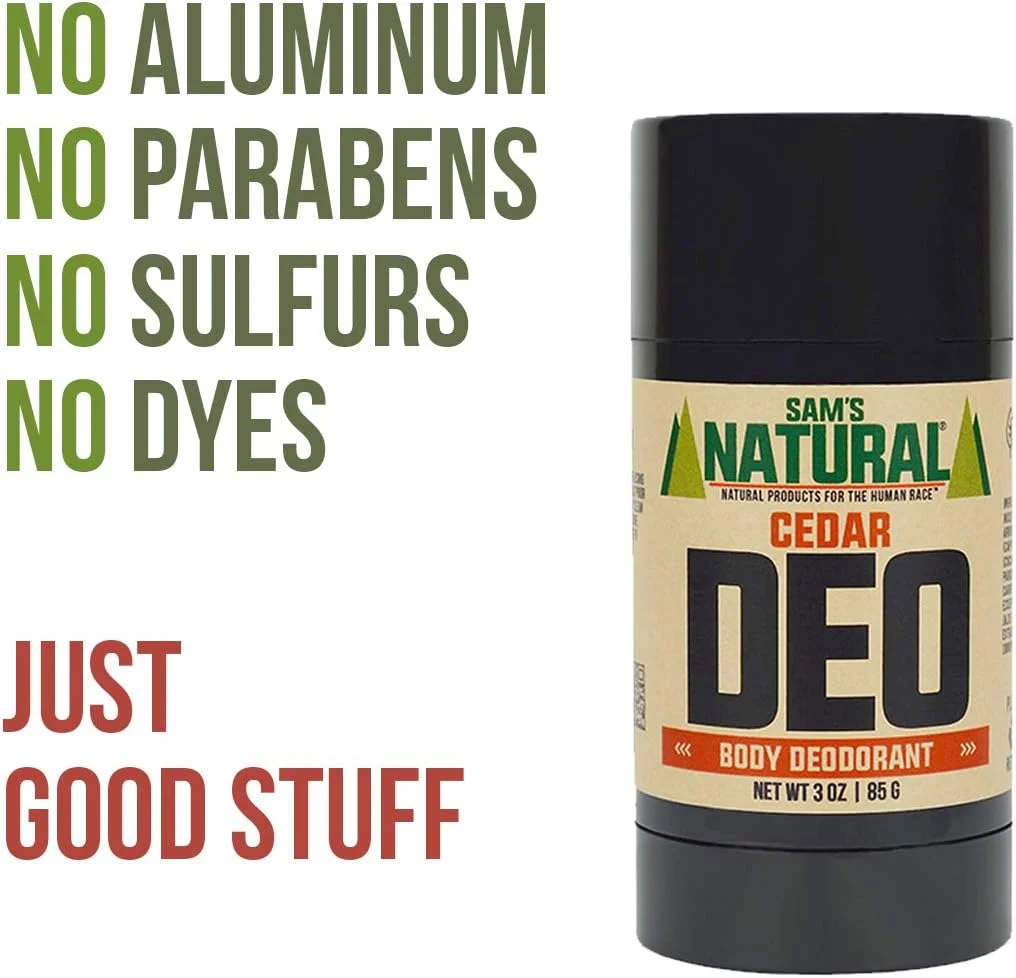 دئودورانت طبیعی سم - سدر - فاقد آلومینیوم - بدون فتالات، پارابن، سولفات یا رنگ - ساخت نیوهمپشایر - برای مردان، زنان، یونیسکس - وگان، بدون تست حیوانی - 85 گرم