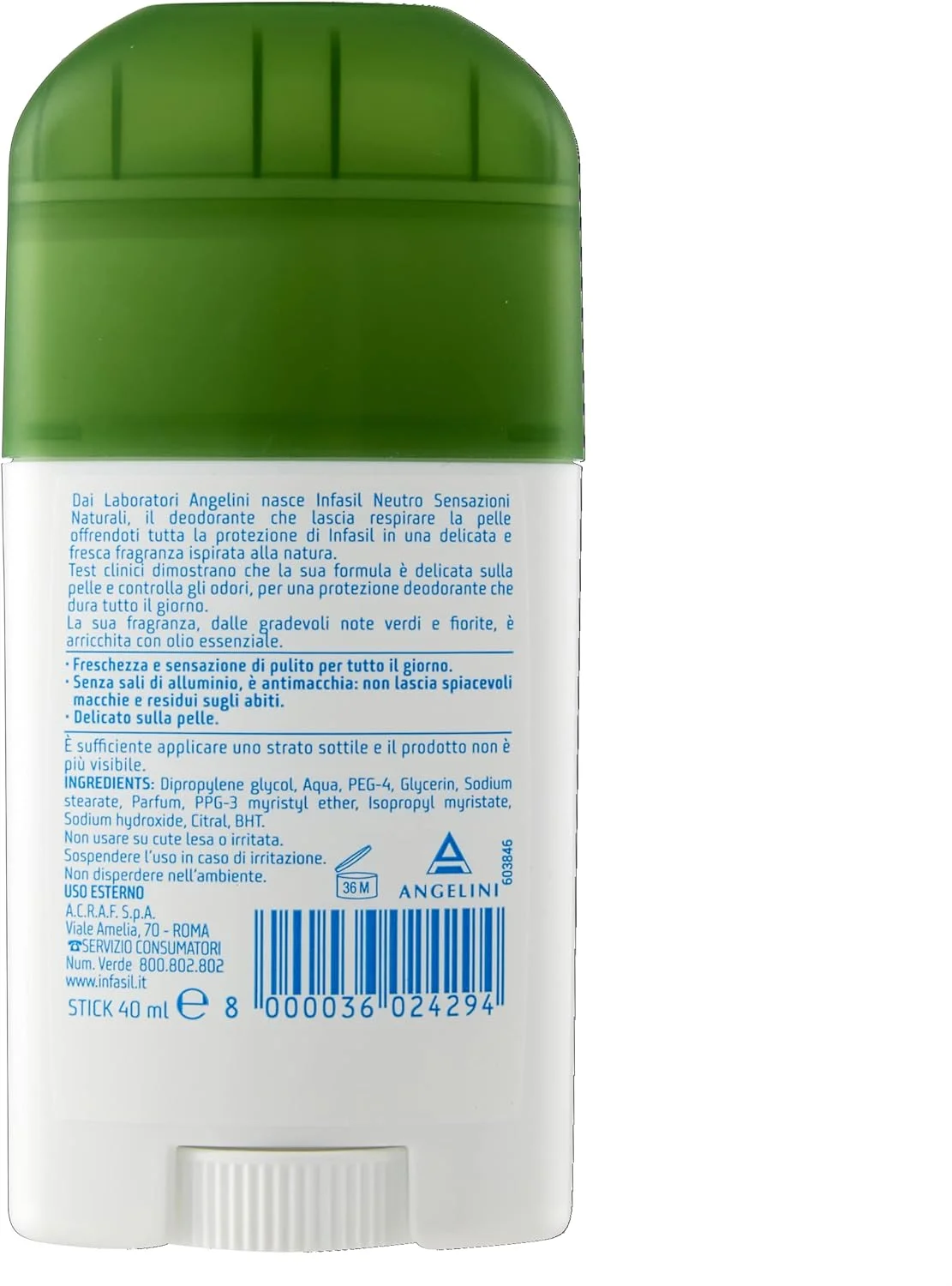 استیک دئودورانت اینفاسیل Neutro Natural Sensazioni ضد لک بدون نمک آلومینیوم، موثر تا 24 ساعت، رایحه با روغن های ضروری، سازگار با پوست، 12 عدد دئودورانت 50 میلی لیتری استیک دئودورانت اینفاسیل Neutro Natural Sensazioni ضد لک بدون نمک آلومینیوم، موثر تا 24 ساعت، رایحه با روغن های ضروری، سازگار با پوست، 12 عدد دئودورانت 50 میلی لیتری
