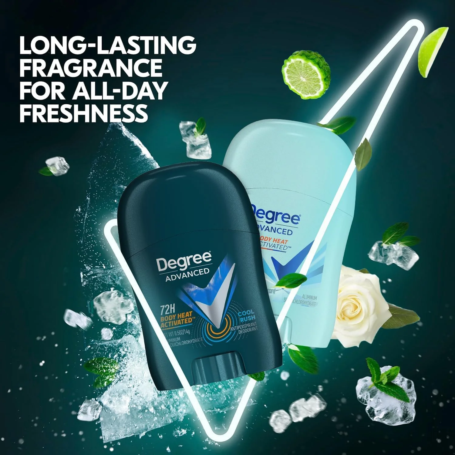 مجموعه 24 عددی دئودورانت مسافرتی Degree (12 عدد کول راش + 12 عدد شاور کلین) - مینی ضد تعریق فعال شده با حرارت بدن 72 ساعته، 14 گرمی مجموعه 24 عددی دئودورانت مسافرتی Degree (12 عدد کول راش + 12 عدد شاور کلین) - مینی ضد تعریق فعال شده با حرارت بدن 72 ساعته، 14 گرمی