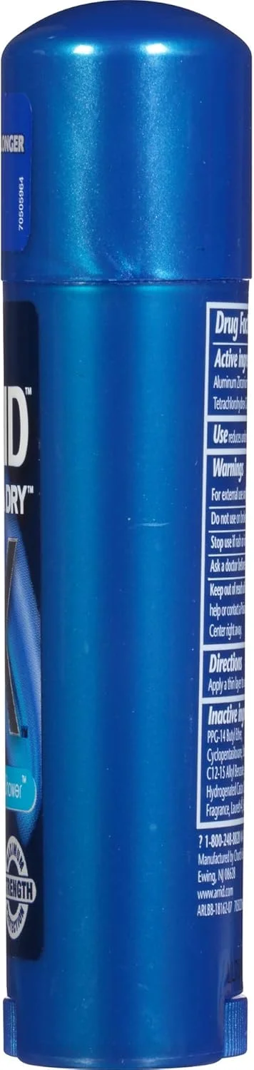 Arrid XX Extra Extra Dry Solid Antiperspirant Deodorant, Cool Shower, 2.6 oz, Pack of 6 Arrid XX Extra Extra Dry Solid Antiperspirant Deodorant, Cool Shower, 2.6 oz, Pack of 6