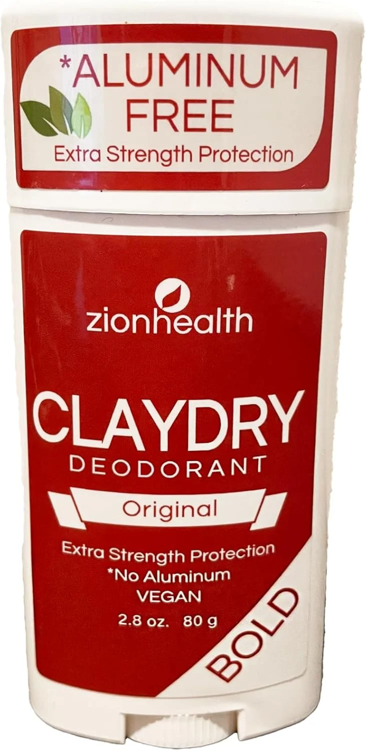 Zion Health Zionhealth Clay Deodorant Original Extra Strength Protection, Bold, 2.8 Oz