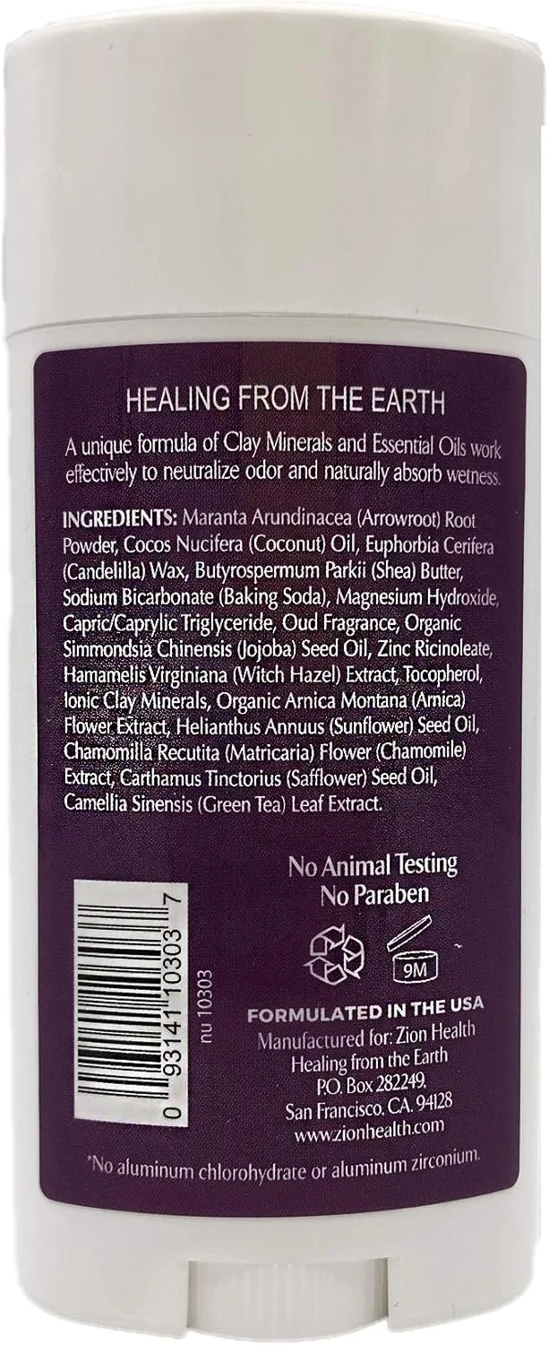 (عود) - استیک دئودورانت رسی خشک Zion Health مدل Dare با رایحه عود 80 میلی لیتر (عود) - استیک دئودورانت رسی خشک Zion Health مدل Dare با رایحه عود 80 میلی لیتر