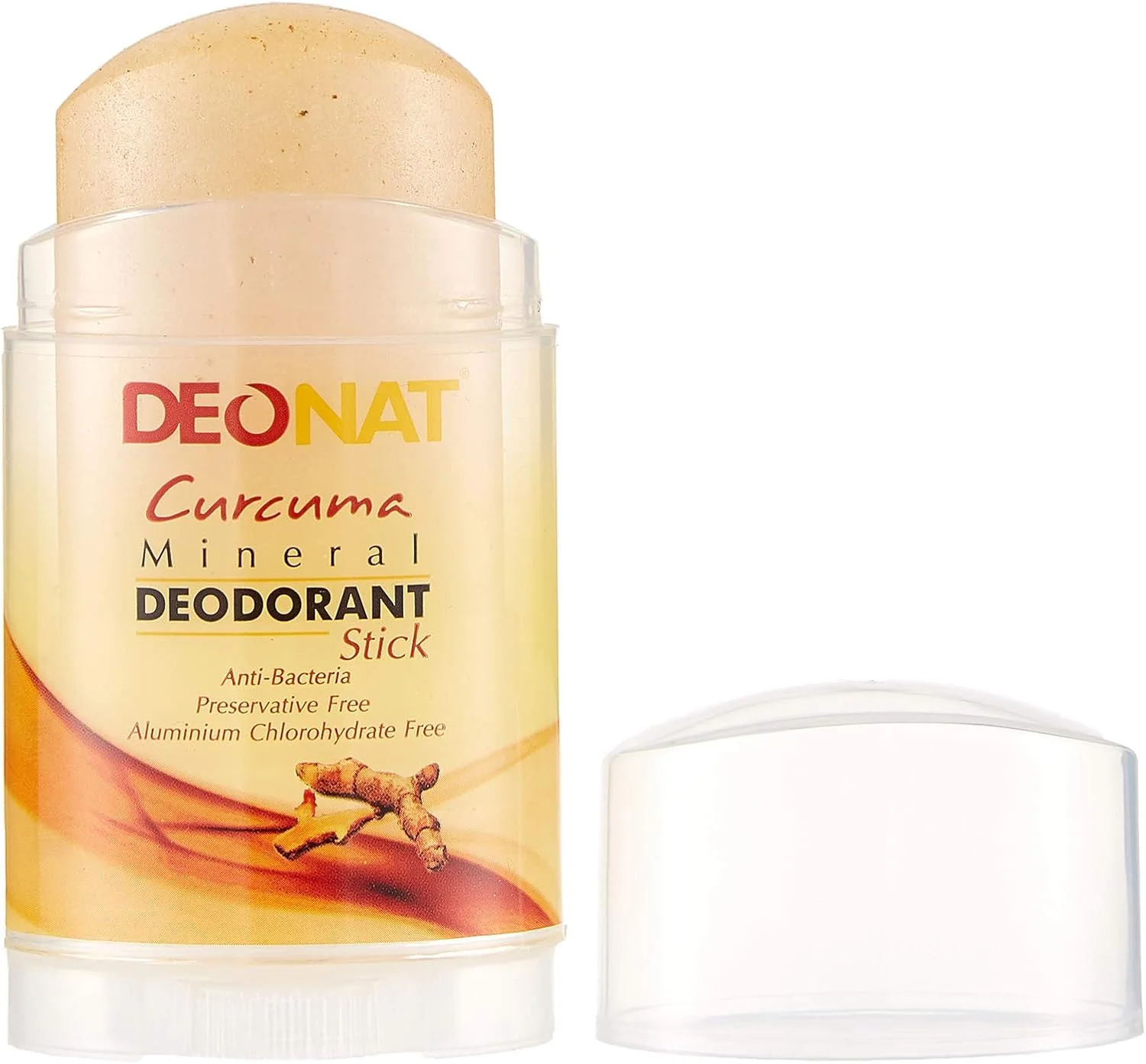 استیک دئودورانت مینرال زردچوبه Deonat 100 گرم - ضد باکتری - بدون مواد نگهدارنده - بدون آلومینیوم کلروهیدرات