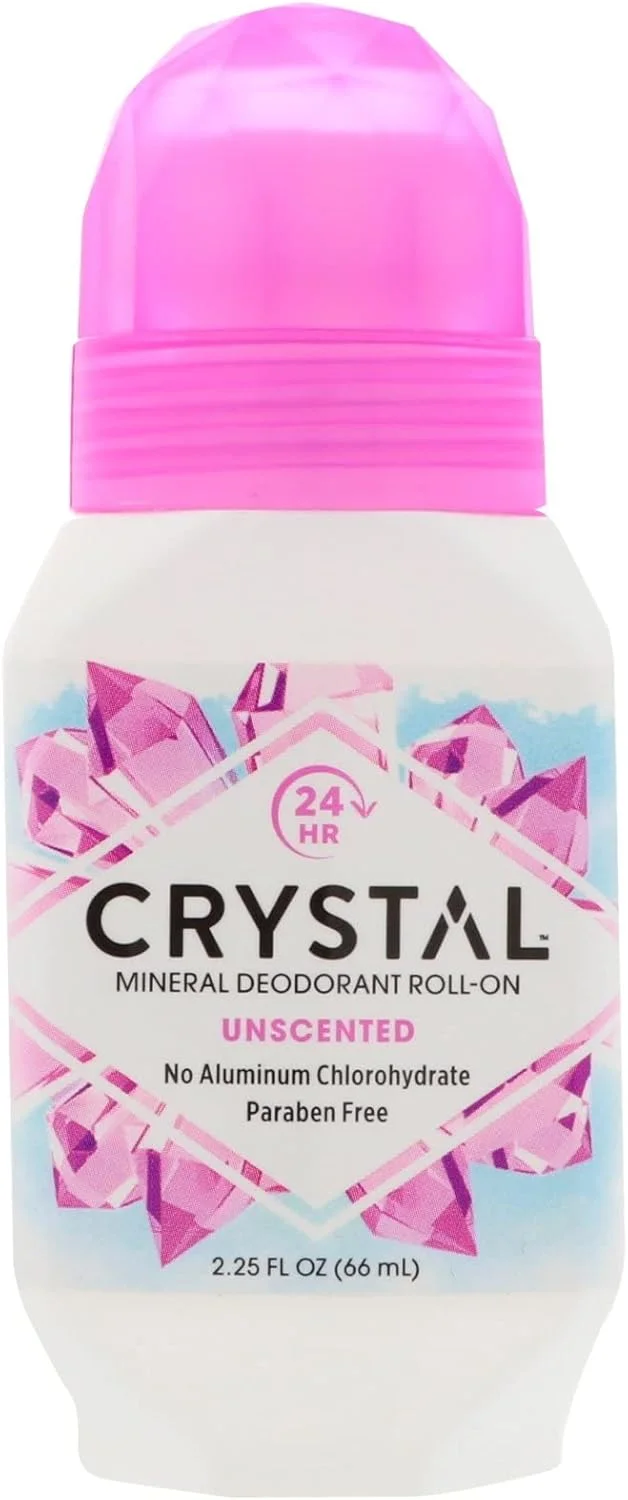 Crystal Essence All Natural Body Deodorant Roll-On 2.25 fl.oz pack of 4