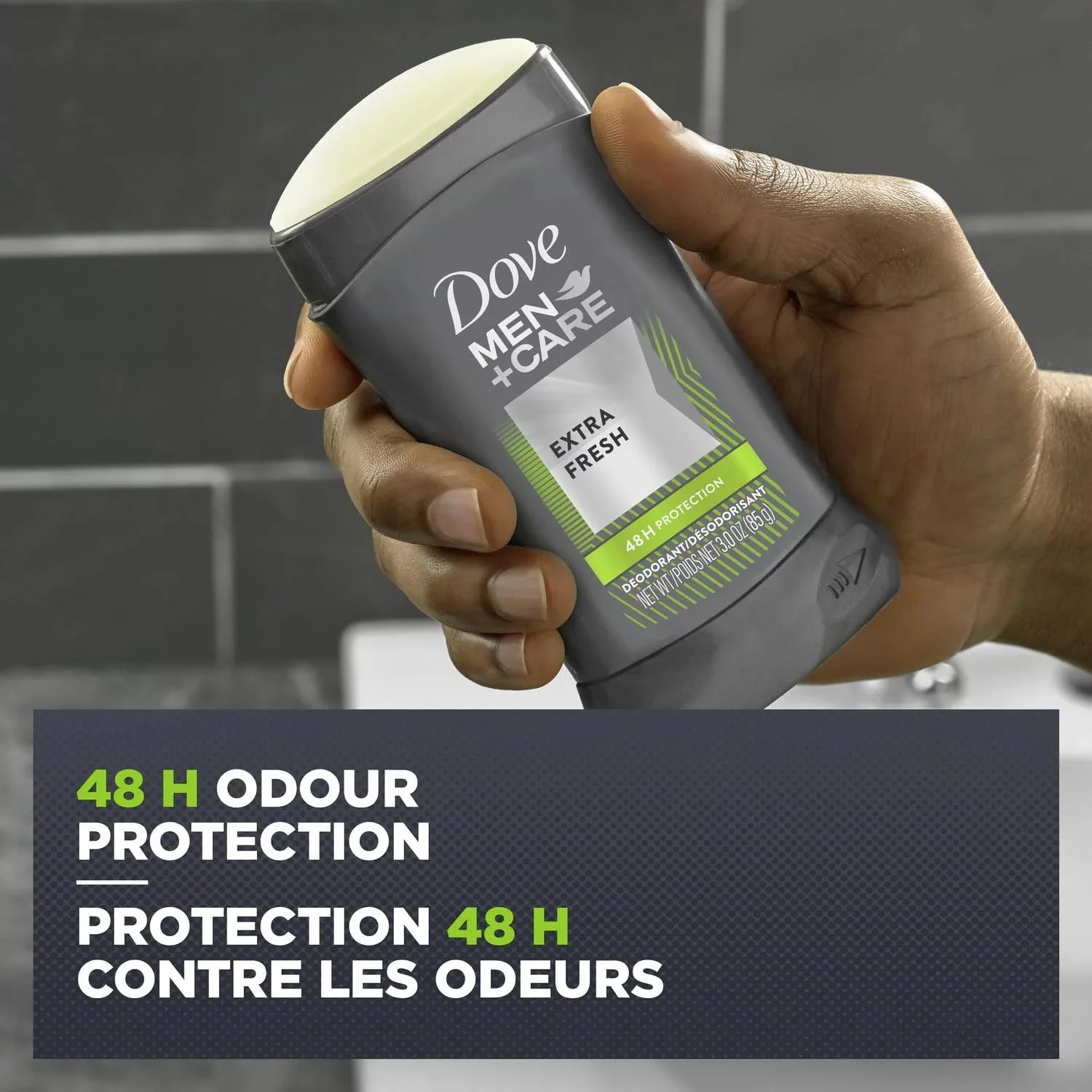 مام دئودورانت مردانه داو پلاس کر، بدون ایجاد حساسیت، اکسترا فرش، 85 گرم (بسته 4 عددی)