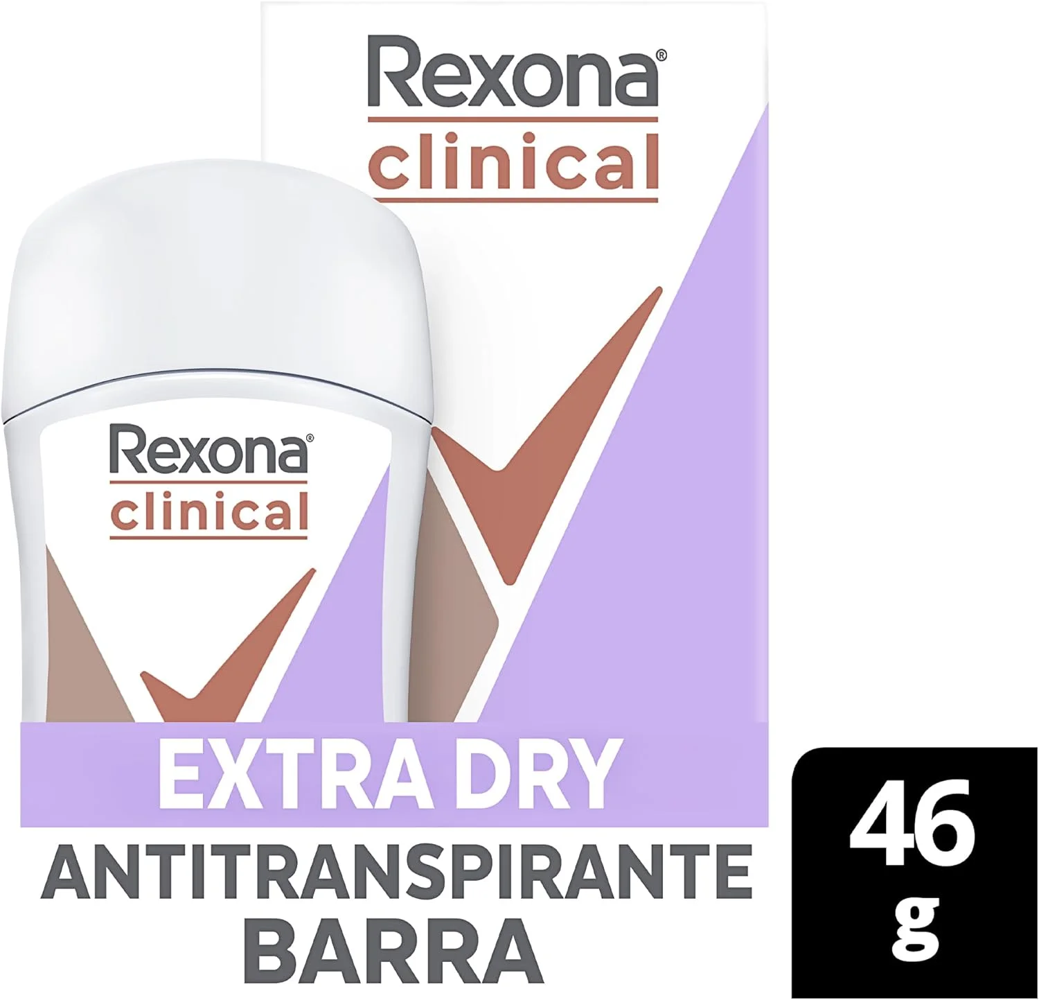 رکسونا کلینیکال اکسترا درای ضد تعریق دئودورانت زنانه مدل بار، 3 برابر محافظت بیشتر، 46 گرم