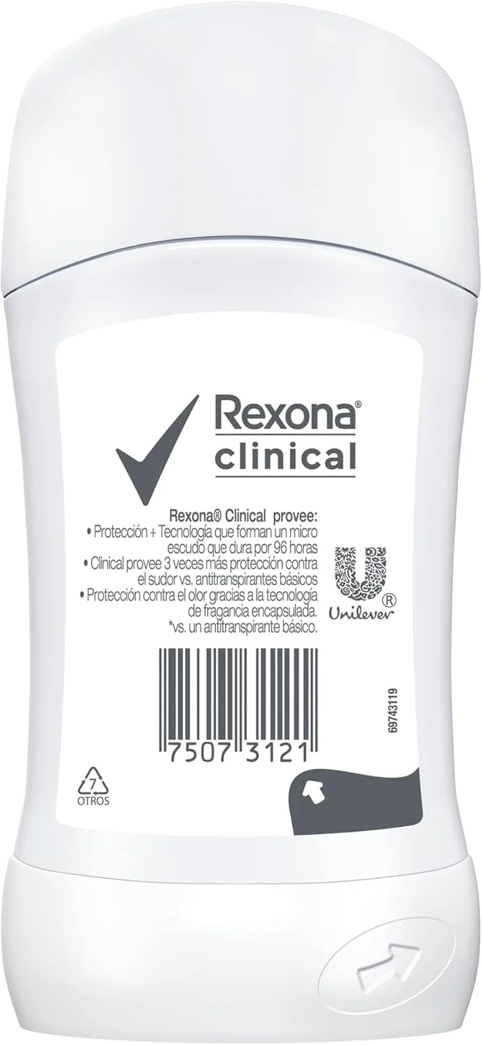 رکسونا کلینیکال اکسترا درای ضد تعریق دئودورانت زنانه مدل بار، 3 برابر محافظت بیشتر، 46 گرم
