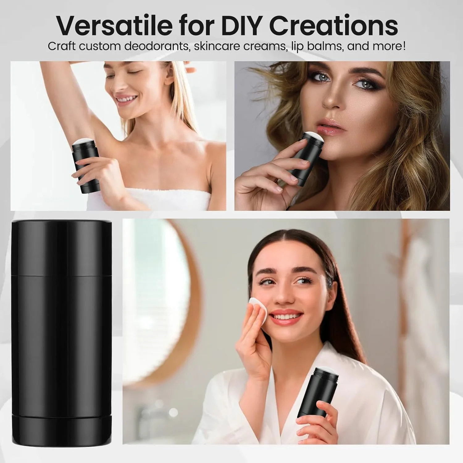 بسته 15 عددی ظروف خالی دئودورانت Sherules - تیوب های قابل پر کردن مجدد 50 میلی لیتری / 1.7 اونسی، استیک های پلاستیکی گرد ته پر شونده برای دئودورانت خانگی، بالم لب و لوازم آرایشی جامد بسته 15 عددی ظروف خالی دئودورانت Sherules - تیوب های قابل پر کردن مجدد 50 میلی لیتری / 1.7 اونسی، استیک های پلاستیکی گرد ته پر شونده برای دئودورانت خانگی، بالم لب و لوازم آرایشی جامد