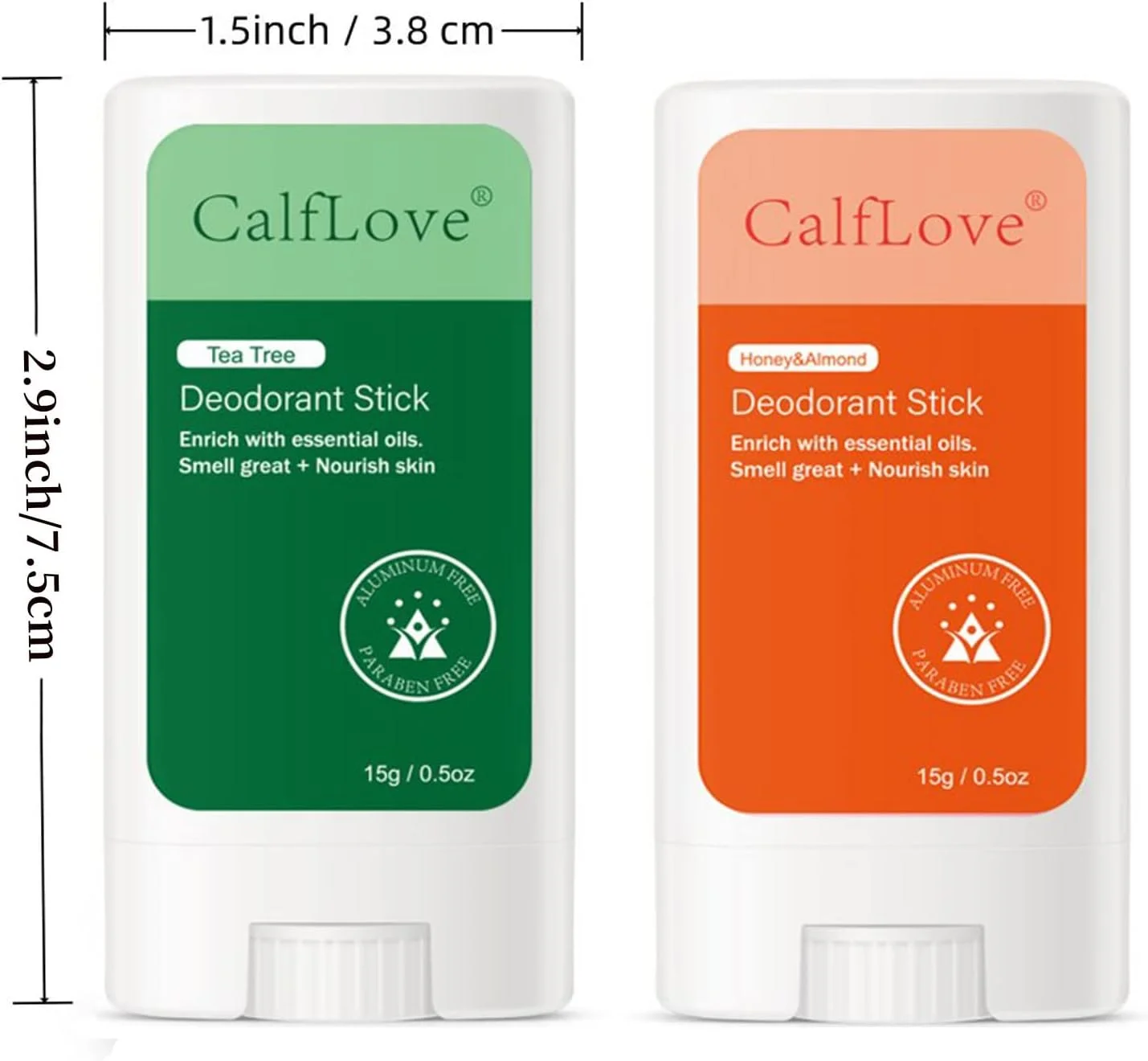 دئودورانت زنانه Joyeee بدون آلومینیوم، دئودورانت ژل شفاف بدون آلومینیوم برای زنان با روغن درخت چای و بادام عسلی، ایمن برای پوست، با رایحه عالی، 15 میلی لیتر، بسته 2 عددی دئودورانت زنانه Joyeee بدون آلومینیوم، دئودورانت ژل شفاف بدون آلومینیوم برای زنان با روغن درخت چای و بادام عسلی، ایمن برای پوست، با رایحه عالی، 15 میلی لیتر، بسته 2 عددی