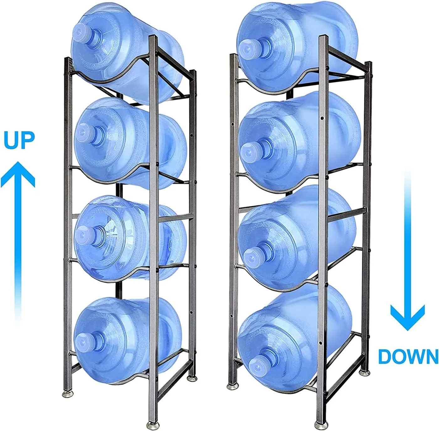 استند نگهداری بطری آب SKY-TOUCH، قفسه 4 طبقه برای بطری های 5 گالنی، استند نگهداری بطری آب سنگین برای آشپزخانه، خانه و دفتر کار، مونتاژ آسان استند نگهداری بطری آب SKY-TOUCH، قفسه 4 طبقه برای بطری های 5 گالنی، استند نگهداری بطری آب سنگین برای آشپزخانه، خانه و دفتر کار، مونتاژ آسان