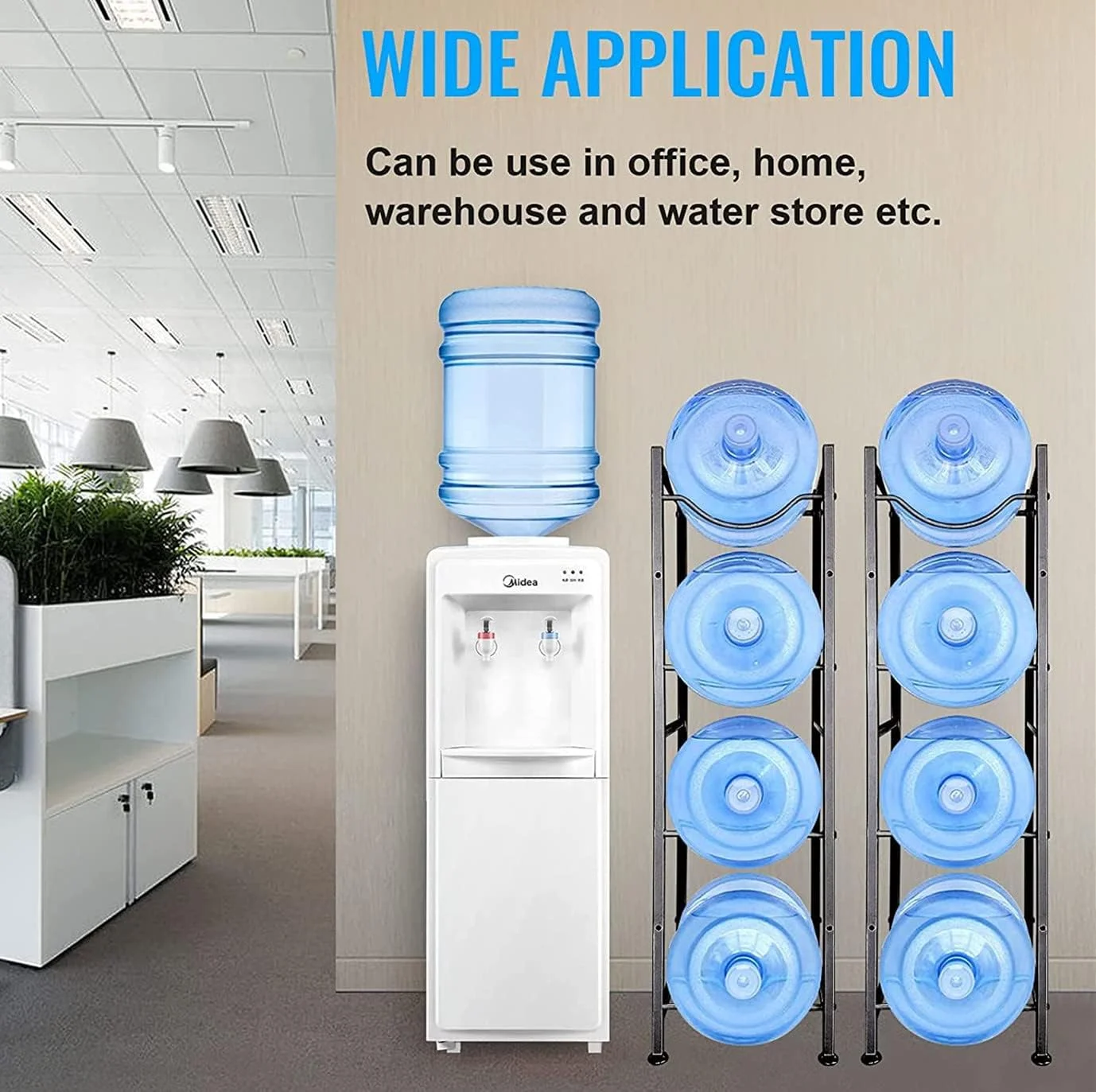 استند نگهداری بطری آب SKY-TOUCH، قفسه 4 طبقه برای بطری های 5 گالنی، استند نگهداری بطری آب سنگین برای آشپزخانه، خانه و دفتر کار، مونتاژ آسان استند نگهداری بطری آب SKY-TOUCH، قفسه 4 طبقه برای بطری های 5 گالنی، استند نگهداری بطری آب سنگین برای آشپزخانه، خانه و دفتر کار، مونتاژ آسان