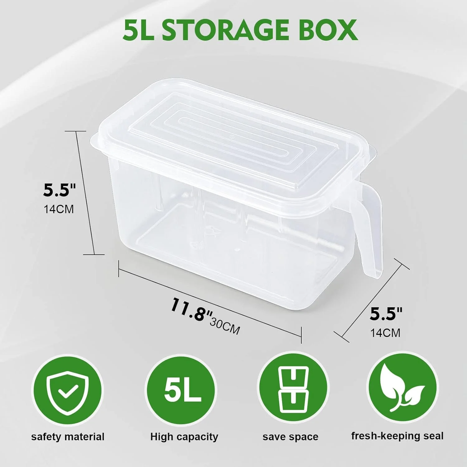بسته 3 عددی نظم دهنده و نگهدارنده یخچال SKY-TOUCH، جعبه طبقه بندی و نگهداری یخچال، ظروف پلاستیکی نگهداری مواد غذایی یخچال با درب و دسته برای میوه ها و سبزیجات، جعبه های ایمن برای فریزر، شفاف، 14*14*30 سانتی متر بسته 3 عددی نظم دهنده و نگهدارنده یخچال SKY-TOUCH، جعبه طبقه بندی و نگهداری یخچال، ظروف پلاستیکی نگهداری مواد غذایی یخچال با درب و دسته برای میوه ها و سبزیجات، جعبه های ایمن برای فریزر، شفاف، 14*14*30 سانتی متر