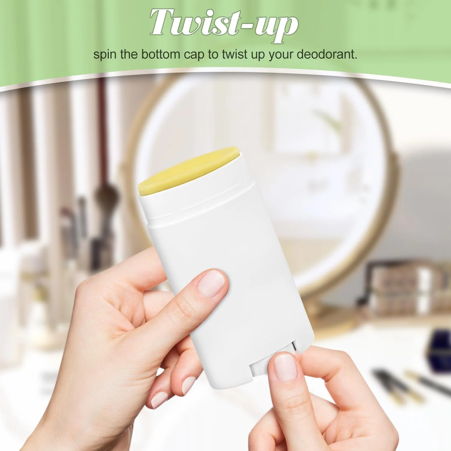 8 عدد ظرف خالی دئودورانت 75 گرمی/2.5 اونسی پلاستیکی لوله های دئودورانت DIY قابل شارژ مجدد بطری های دئودورانت پیچشی بیضی شکل با پر کردن از پایین 8 عدد ظرف خالی دئودورانت 75 گرمی/2.5 اونسی پلاستیکی لوله های دئودورانت DIY قابل شارژ مجدد بطری های دئودورانت پیچشی بیضی شکل با پر کردن از پایین