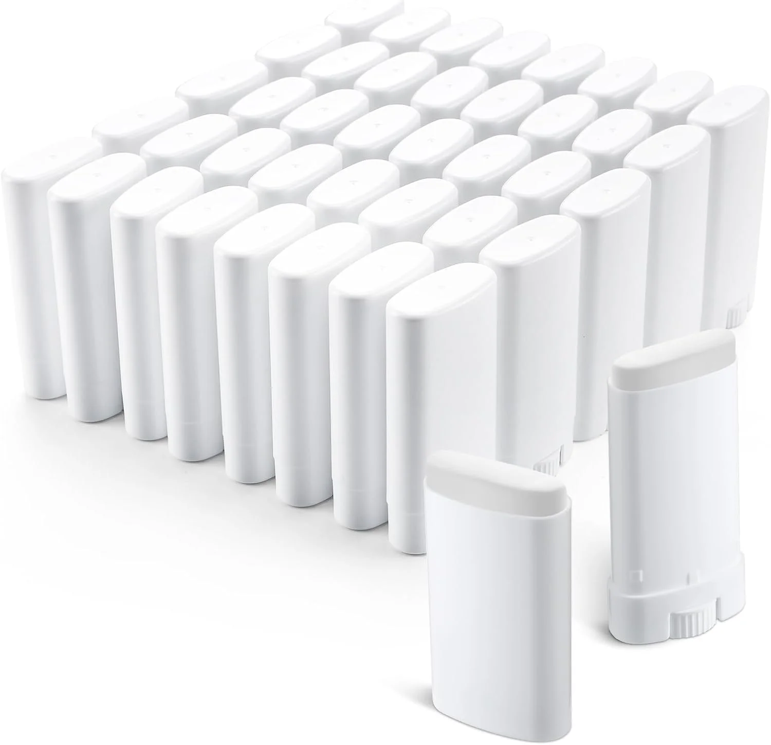 ظرف خالی پلاستیکی دئودورانت خزنه، 10 عددی، 15 میلی لیتر، ظروف دئودورانت قابل شارژ مجدد، لوله های بیضی شکل بالم لب، بدون BPA برای دئودورانت بالم لب DIY (سفید) ظرف خالی پلاستیکی دئودورانت خزنه، 10 عددی، 15 میلی لیتر، ظروف دئودورانت قابل شارژ مجدد، لوله های بیضی شکل بالم لب، بدون BPA برای دئودورانت بالم لب DIY (سفید)