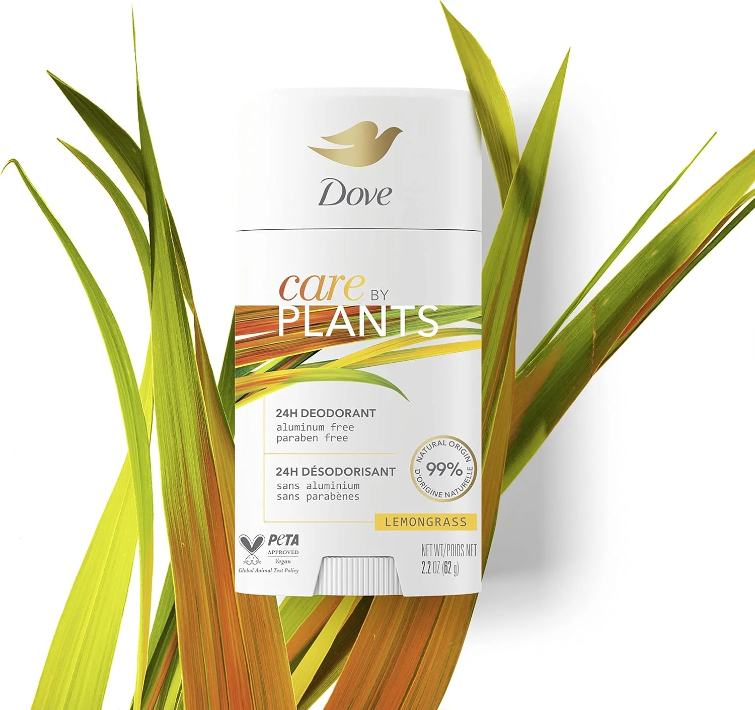 استیک دئودورانت داو Care by Plants برای محافظت طولانی مدت، دئودورانت فاقد آلومینیوم با رایحه علف لیمو، 73 گرم، 3 عدد استیک دئودورانت داو Care by Plants برای محافظت طولانی مدت، دئودورانت فاقد آلومینیوم با رایحه علف لیمو، 73 گرم، 3 عدد