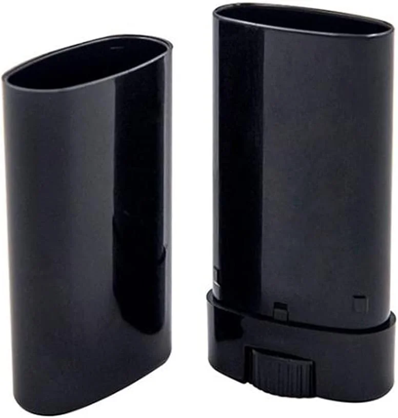 هلثکام 30 عدد ظرف پلاستیکی دئودورانت 15 میلی لیتری 0.5 اونس، لوله های بیضی شکل بالم لب، استیک پرکننده چرخشی، لوله پلاستیکی خالی قابل شارژ برای رژ لب، مداد شمعی، چسب لب، رژ لب DIY، استیک دئودورانت جامد (مشکی)