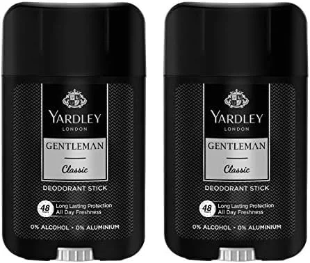 استیک دئودورانت کلاسیک مردانه یاردلی لندن - 50 میلی لیتر رایحه مردانه محافظت 48 ساعته در برابر بو ماندگاری طولانی رایحه (بسته 2 عددی)