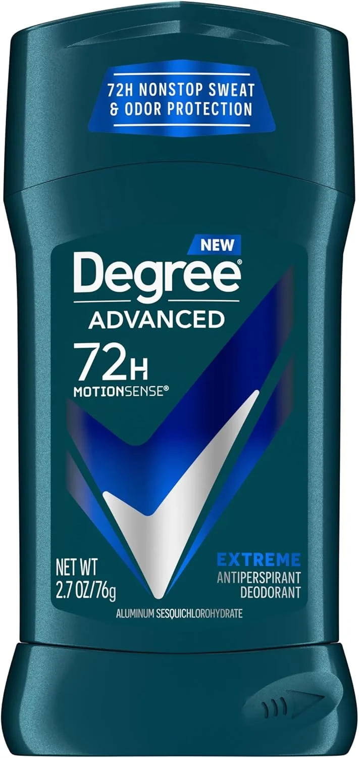 Degree Extreme Advanced Protection Antiperspirant Deodorant Stick, 2.7 oz (Pack of 4)