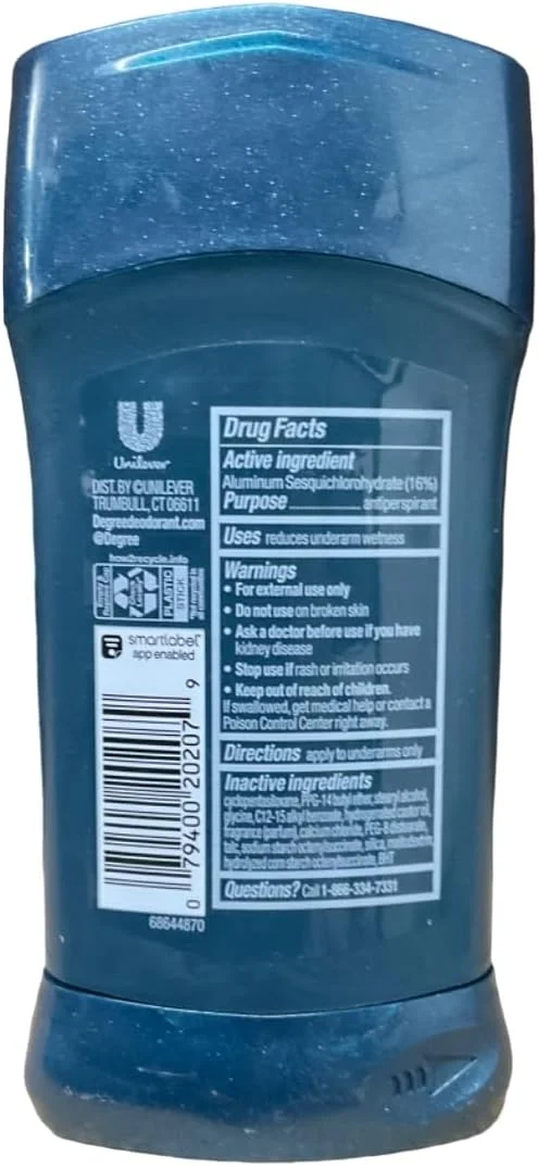 Degree Extreme Advanced Protection Antiperspirant Deodorant Stick, 2.7 oz (Pack of 4)