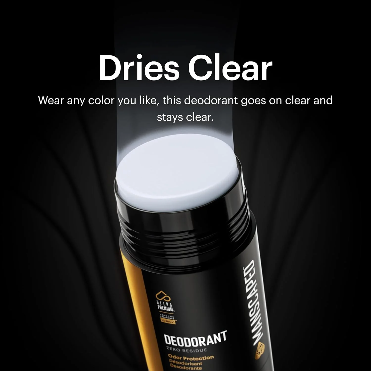 دئودورانت فوق العاده با کیفیت Manscaped Refining The Gentleman، فرمول شفاف بدون آلومینیوم، نرم و راحت با رایحه ادکلن با کیفیت برای محافظت از بوی زیر بغل، بسته 2 عددی