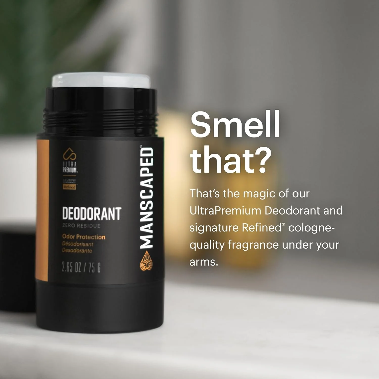 دئودورانت فوق العاده با کیفیت Manscaped Refining The Gentleman، فرمول شفاف بدون آلومینیوم، نرم و راحت با رایحه ادکلن با کیفیت برای محافظت از بوی زیر بغل، بسته 2 عددی