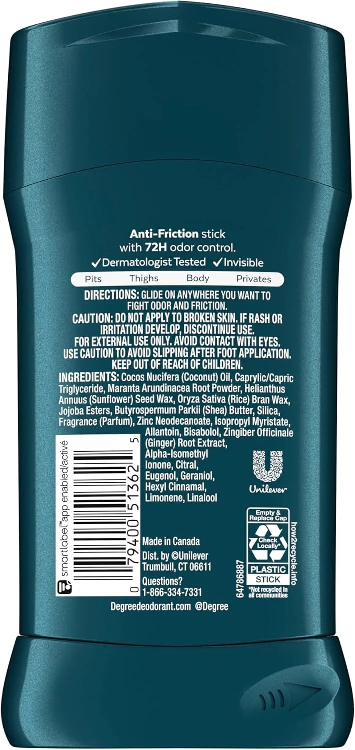استیک دئودورانت بدن مردانه Degree، رایحه Ocean Rush، شفاف و بدون ایجاد لکه، جذب کننده عرق، محافظت 72 ساعته در برابر بو، بدون آلومینیوم، 85 گرم استیک دئودورانت بدن مردانه Degree، رایحه Ocean Rush، شفاف و بدون ایجاد لکه، جذب کننده عرق، محافظت 72 ساعته در برابر بو، بدون آلومینیوم، 85 گرم