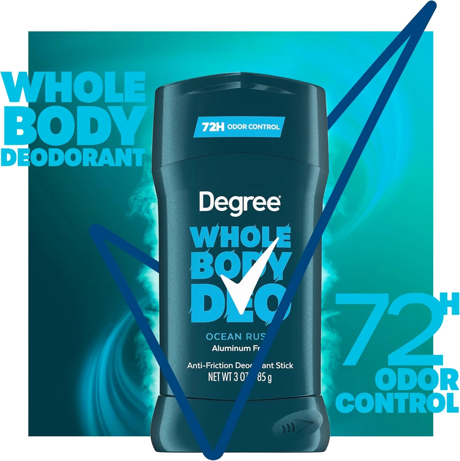 استیک دئودورانت بدن مردانه Degree، رایحه Ocean Rush، شفاف و بدون ایجاد لکه، جذب کننده عرق، محافظت 72 ساعته در برابر بو، بدون آلومینیوم، 85 گرم استیک دئودورانت بدن مردانه Degree، رایحه Ocean Rush، شفاف و بدون ایجاد لکه، جذب کننده عرق، محافظت 72 ساعته در برابر بو، بدون آلومینیوم، 85 گرم