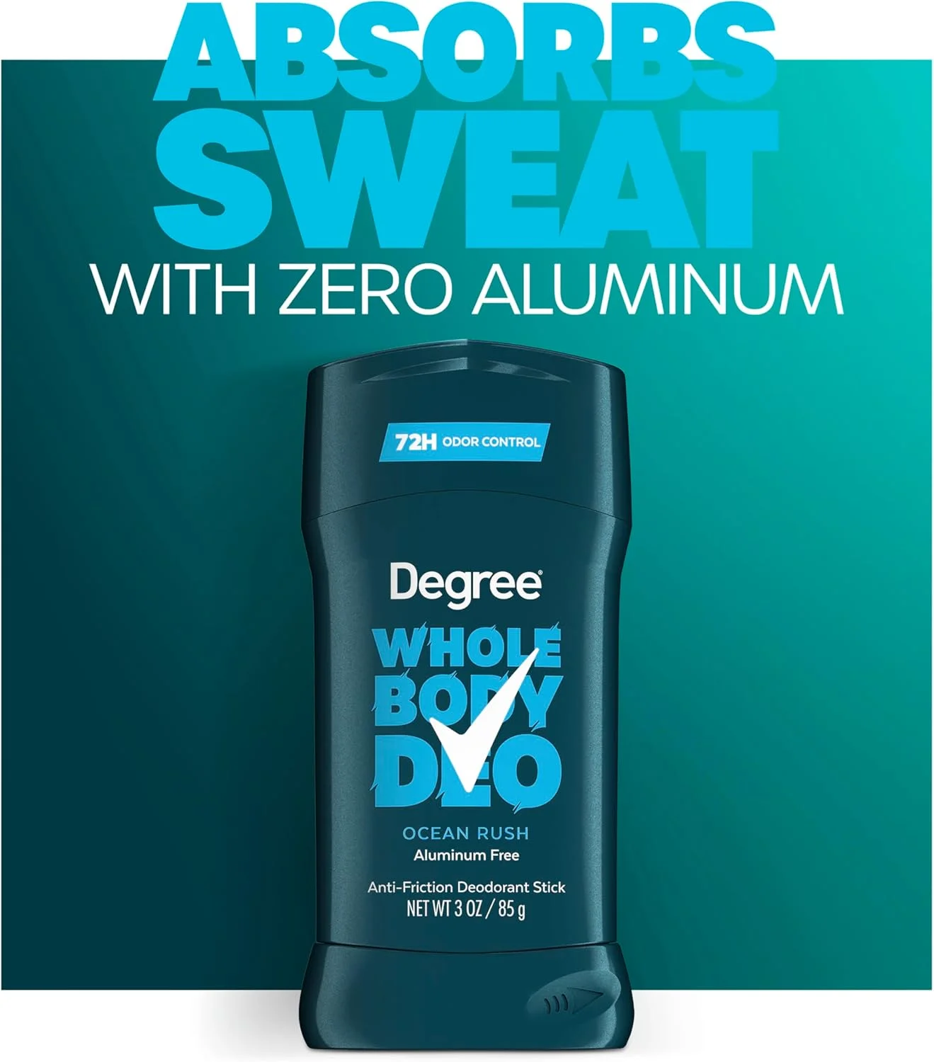 استیک دئودورانت بدن مردانه Degree، رایحه Ocean Rush، شفاف و بدون ایجاد لکه، جذب کننده عرق، محافظت 72 ساعته در برابر بو، بدون آلومینیوم، 85 گرم استیک دئودورانت بدن مردانه Degree، رایحه Ocean Rush، شفاف و بدون ایجاد لکه، جذب کننده عرق، محافظت 72 ساعته در برابر بو، بدون آلومینیوم، 85 گرم