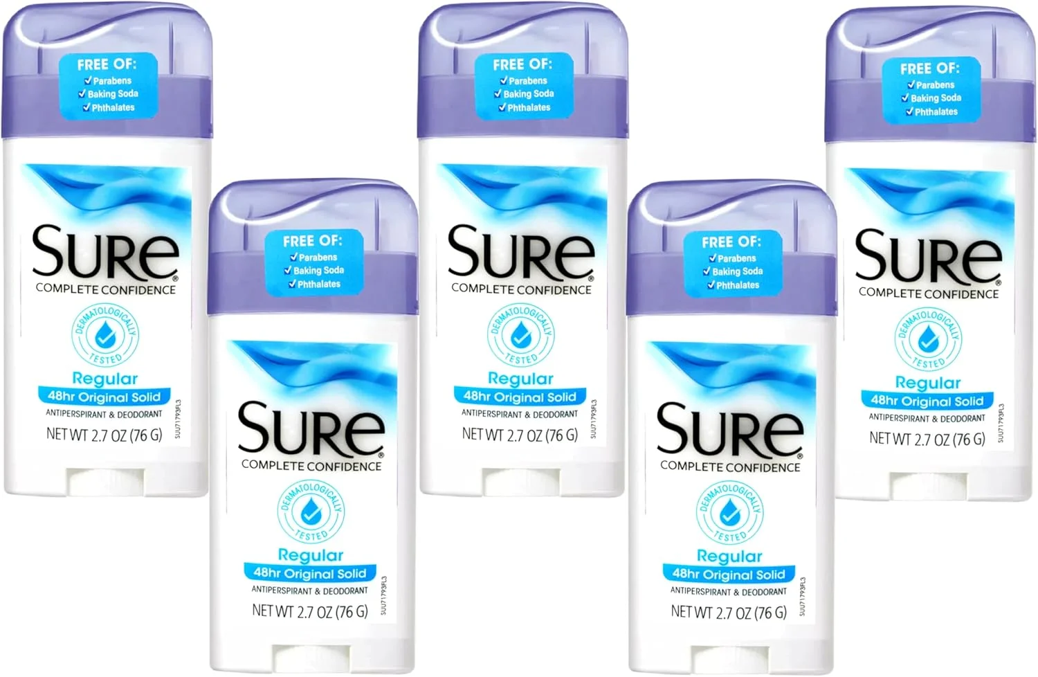 ضد تعریق و دئودورانت جامد اورجینال شور، رایحه معمولی 76 گرم (بسته 5 عددی)