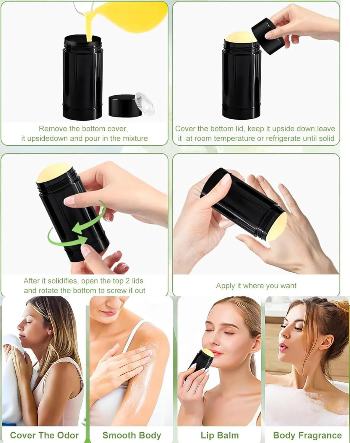 بسته 10 عددی ظرف خالی دئودورانت گرد مینسیلی 75 میلی لیتری، استیک پرکننده چرخشی 2.5 اونسی، ظرف پلاستیکی دئودورانت، لوله های خالی بالم لب، بطری دئودورانت قابل شارژ برای رژ لب، مداد شمعی و چسب لب DIY (مشکی) بسته 10 عددی ظرف خالی دئودورانت گرد مینسیلی 75 میلی لیتری، استیک پرکننده چرخشی 2.5 اونسی، ظرف پلاستیکی دئودورانت، لوله های خالی بالم لب، بطری دئودورانت قابل شارژ برای رژ لب، مداد شمعی و چسب لب DIY (مشکی)