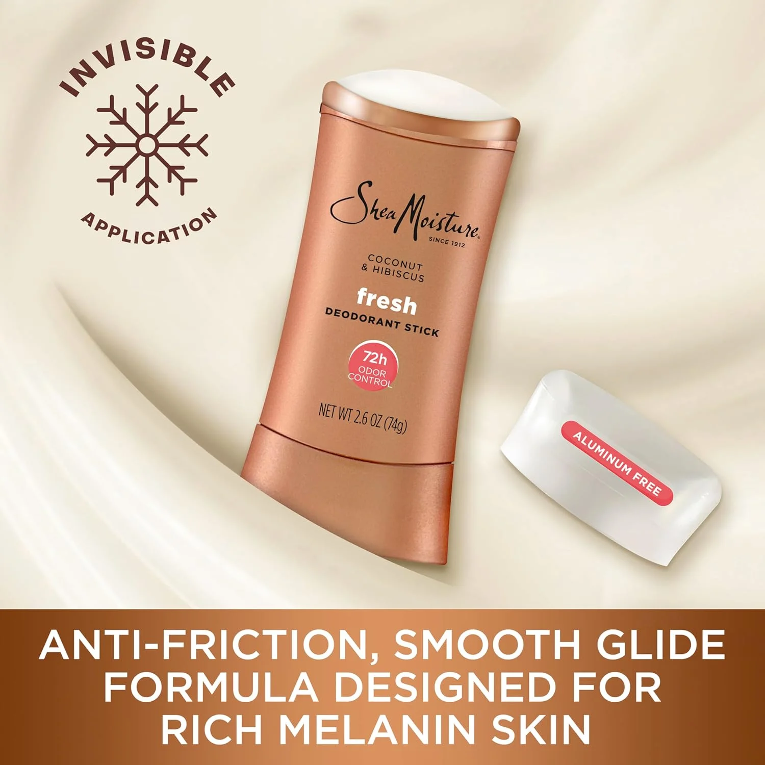 استیک دئودورانت شی مویسچر، کنترل بوی 72 ساعته، نارگیل و هیبیسکوس فرش، بدون آلومینیوم، 74 گرم استیک دئودورانت شی مویسچر، کنترل بوی 72 ساعته، نارگیل و هیبیسکوس فرش، بدون آلومینیوم، 74 گرم