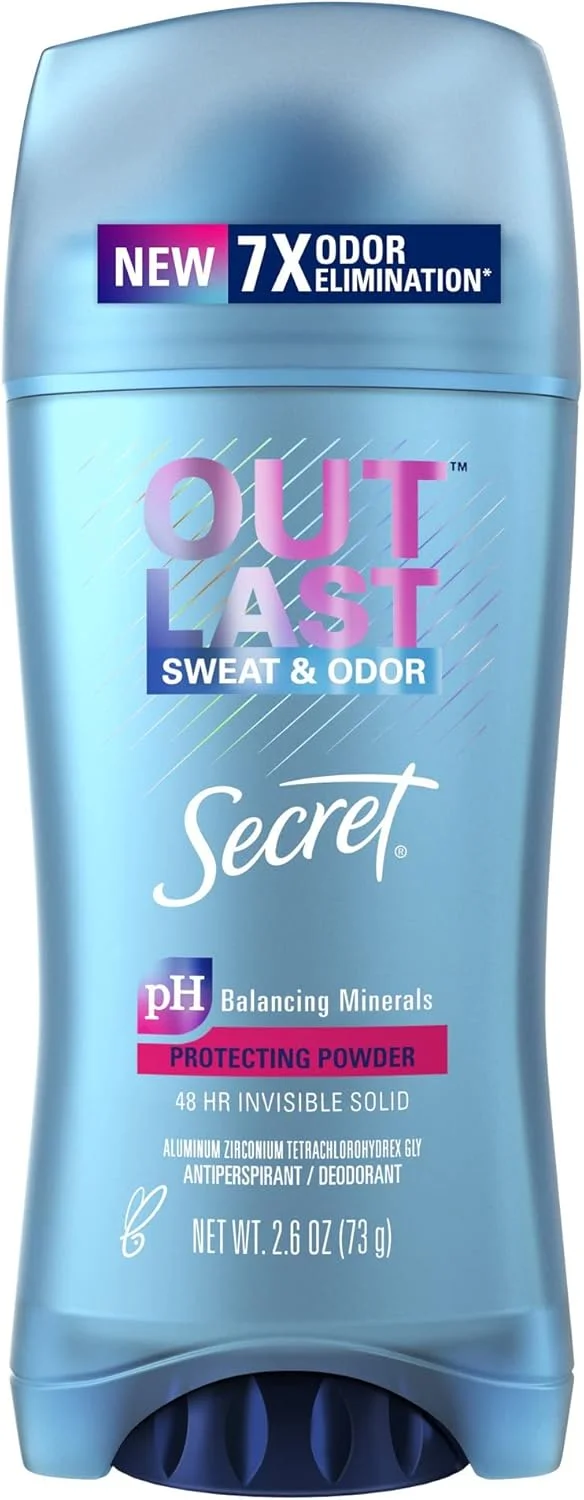 مام ضد تعریق و خوشبو کننده بدن زنانه سکرت اوت لست، پودر محافظ، 73 گرم، بسته 6 عددی مام ضد تعریق و خوشبو کننده بدن زنانه سکرت اوت لست، پودر محافظ، 73 گرم، بسته 6 عددی