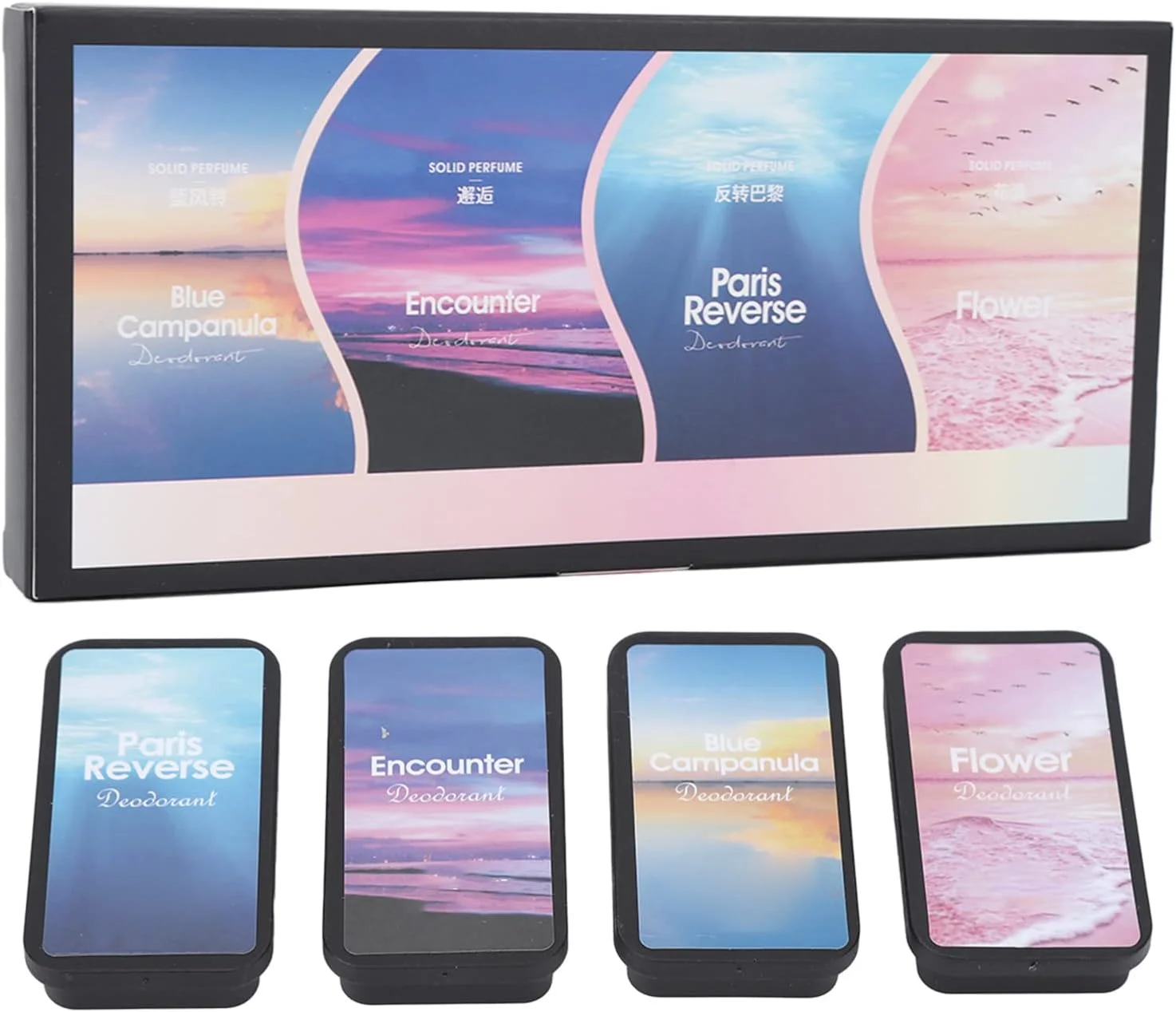 عطر جامد، بسته 4 عددی بالم جامد قابل حمل با رایحه ملایم، ماندگاری طولانی، بدون الکل، لوازم آرایشی طبیعی، کرم دئودورانت، عطر جامد با ماندگاری طولانی برای مهمانی و قرار ملاقات عطر جامد، بسته 4 عددی بالم جامد قابل حمل با رایحه ملایم، ماندگاری طولانی، بدون الکل، لوازم آرایشی طبیعی، کرم دئودورانت، عطر جامد با ماندگاری طولانی برای مهمانی و قرار ملاقات