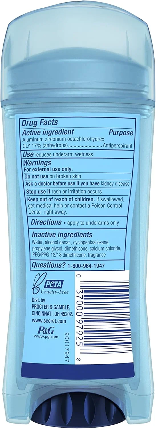 دئودورانت ضد تعریق زنانه سکرت، ژل شفاف بدون رایحه، اوت لست، 100 میلی لیتر (بسته 3 عددی)