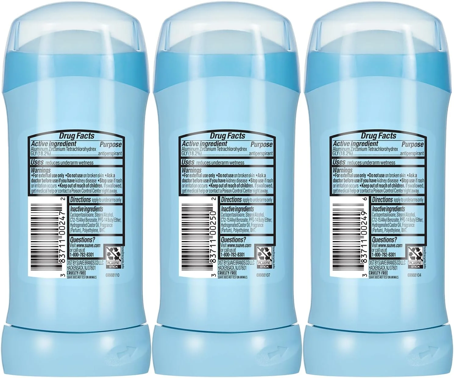 مجموعه 3 عددی دئودورانت ضد تعریق زنانه سواو - پودری، فرش، نخود شیرین و بنفشه، جامد نامرئی ضد لک، بدون تالک، 76 گرم