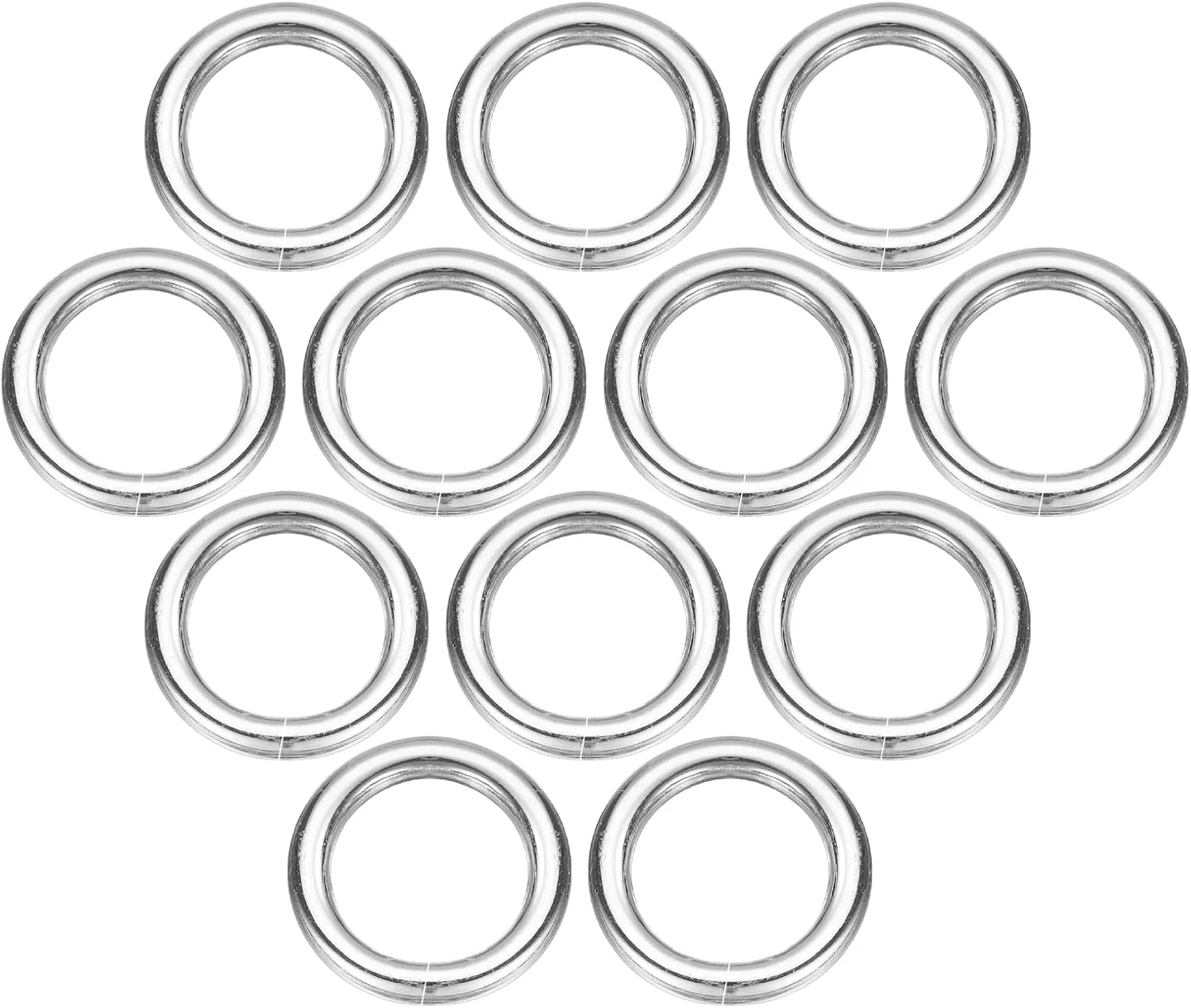 حلقه اتصال فلزی 32 عددی، قطر داخلی 15 میلی متر، ضخامت 3.8 میلی متر، آلیاژ روی، حلقه های O بازشو، گیره برای صنایع دستی، جاکلیدی، کیف، بند، کمربند، لوازم جانبی DIY، نقره ای روشن حلقه اتصال فلزی 32 عددی، قطر داخلی 15 میلی متر، ضخامت 3.8 میلی متر، آلیاژ روی، حلقه های O بازشو، گیره برای صنایع دستی، جاکلیدی، کیف، بند، کمربند، لوازم جانبی DIY، نقره ای روشن