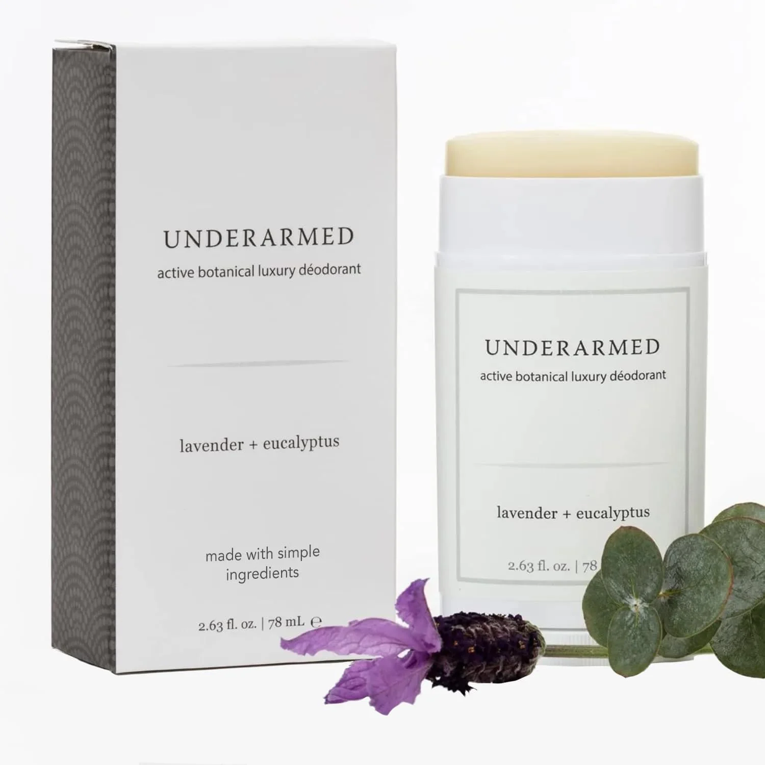 دئودورانت بدون آلومینیوم اسطوخودوس + اکالیپتوس آندرآرمد، روغن نارگیل + روغن های ضروری، جوش شیرین، عسل خام و نمک معدنی | فرمول وگان غیر تراریخته برای زنان و مردان