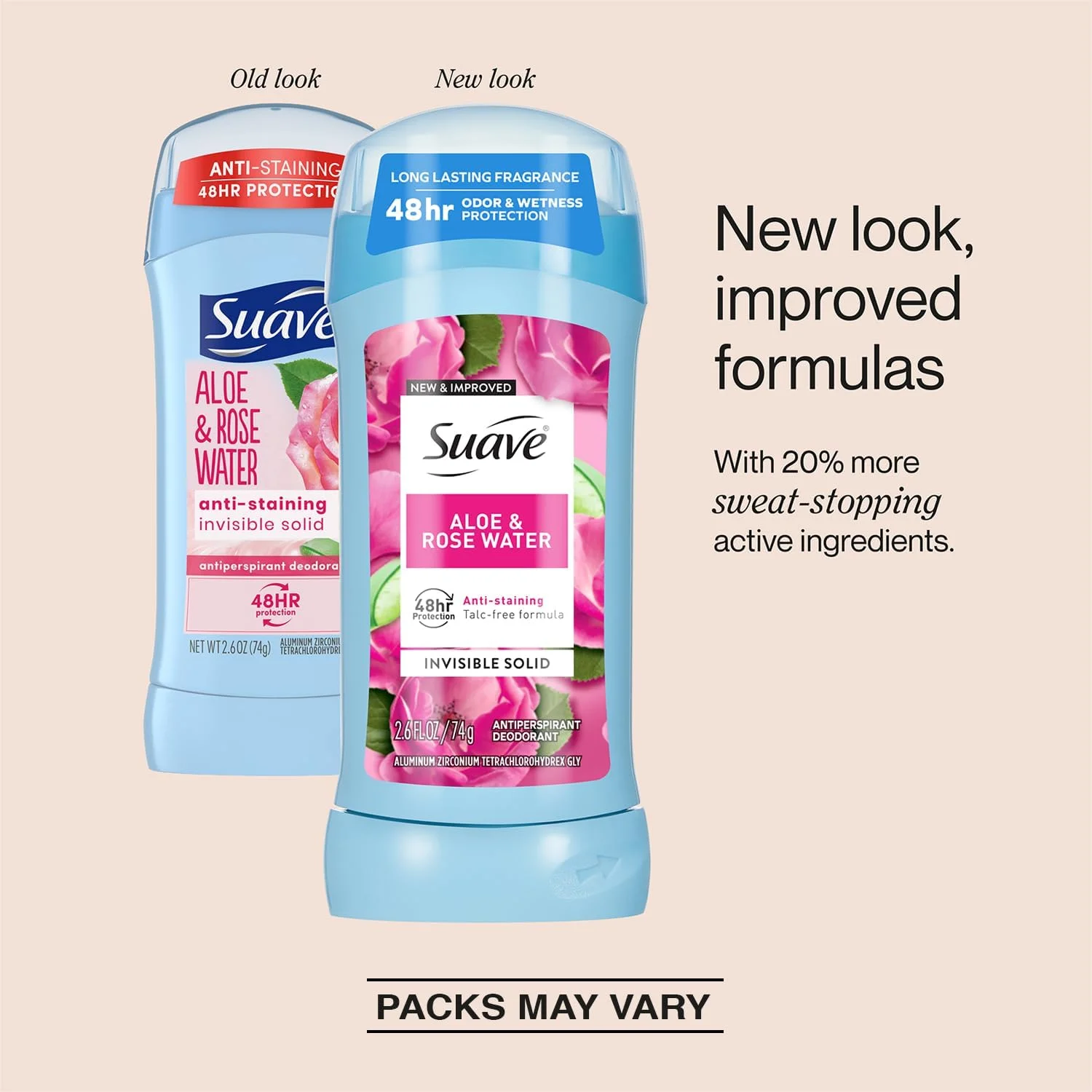 مام ضد تعریق زنانه سواو، آلوئه و گلاب، بسته 2 عددی - ضد لک، جامد نامرئی، بدون تالک، 74 گرم