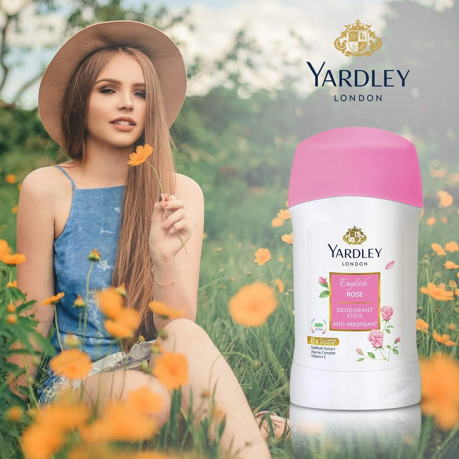 استیک ضد تعریق و دئودورانت رز انگلیسی یاردلی، 50 میلی لیتر - طراوت تمام روز، اعتماد به نفس بدون عرق