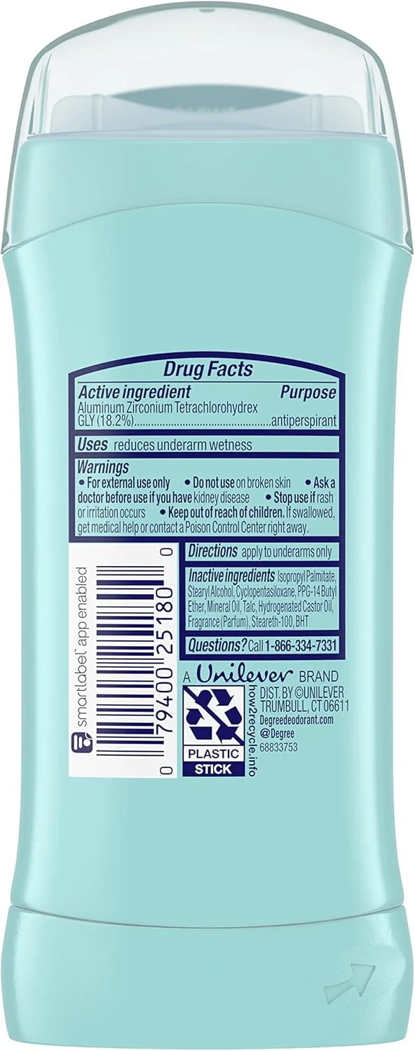 دئودورانت ضد تعریق زنانه Degree Original، محافظت 48 ساعته در برابر عرق و بو، پودر شفاف، 74 گرم