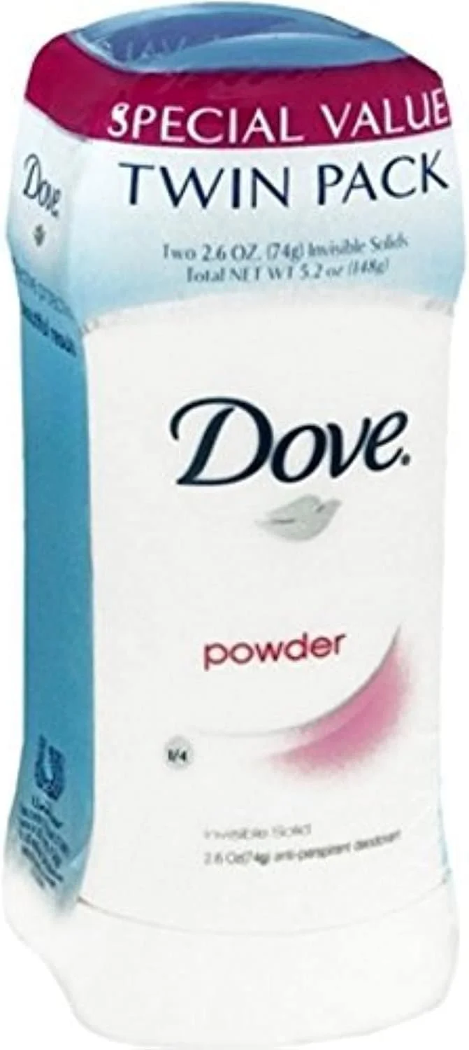 دئودورانت ضد تعریق داو، جامد نامرئی، رایحه پودری، 147 گرم - بسته 2 عددی