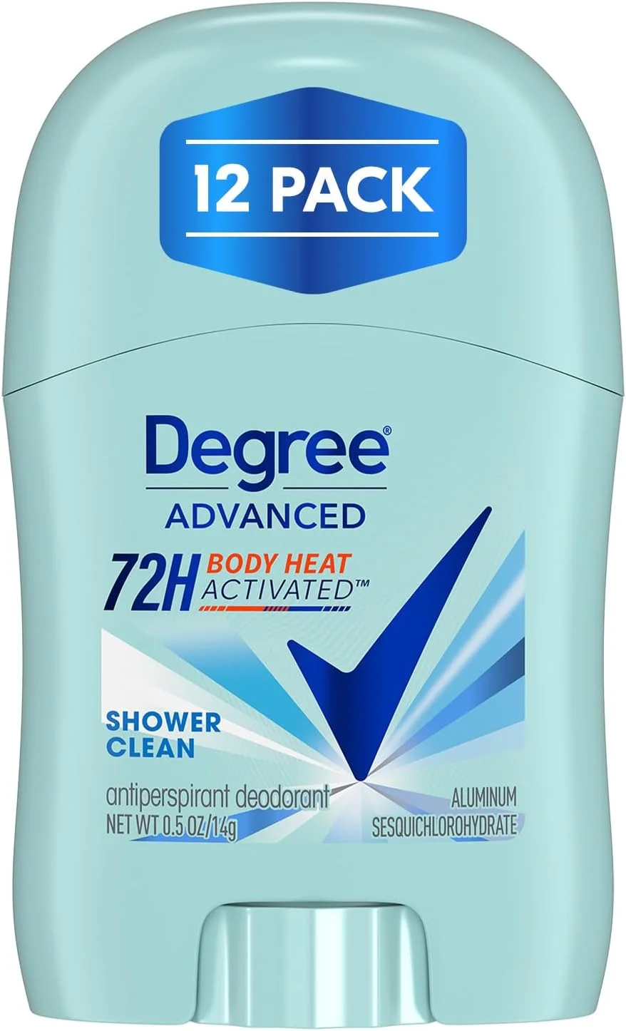 دئودورانت ضد تعریق استیک نامرئی Degree Dry Protection، با رایحه Shower Clean، 14 گرم (بسته 12 عددی)