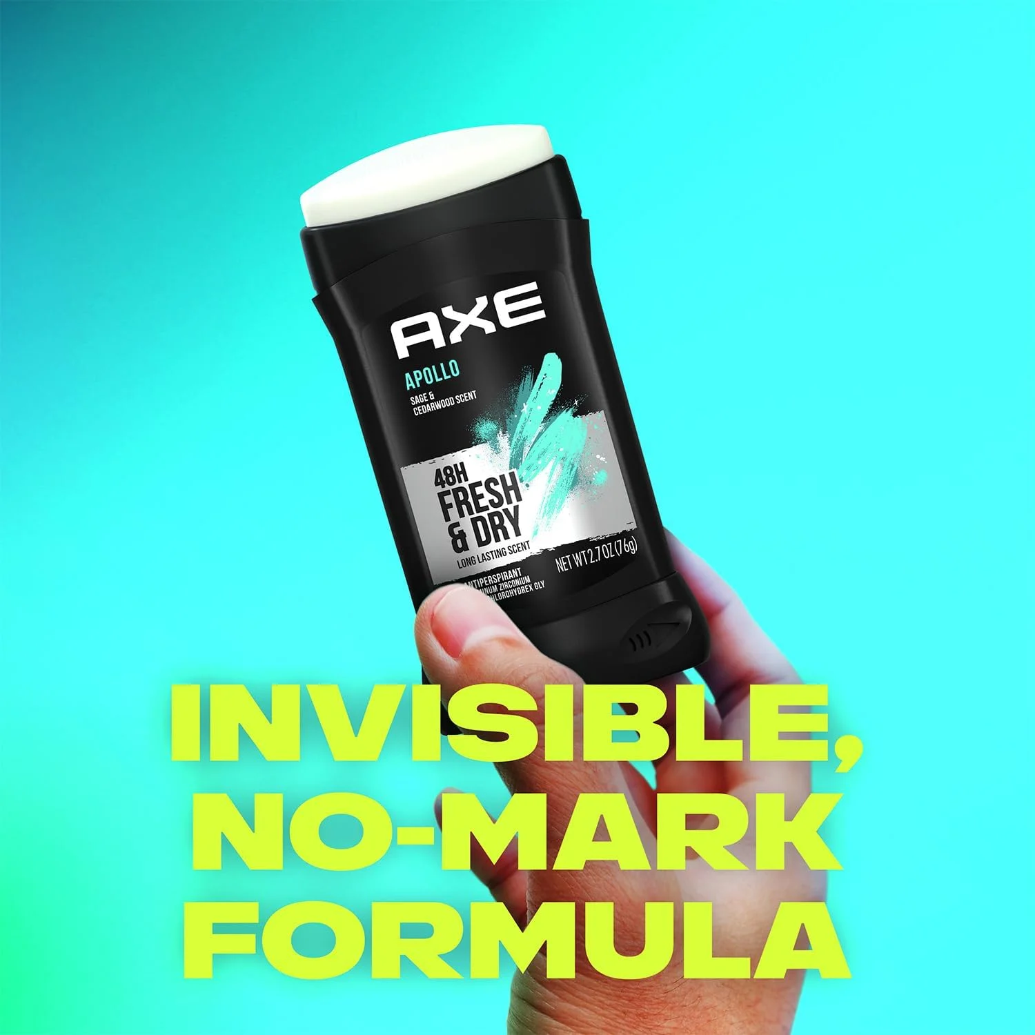 ضد تعریق مردانه اکس، مدل Apollo، جامد نامرئی، 76 گرم (بسته 2 عددی)