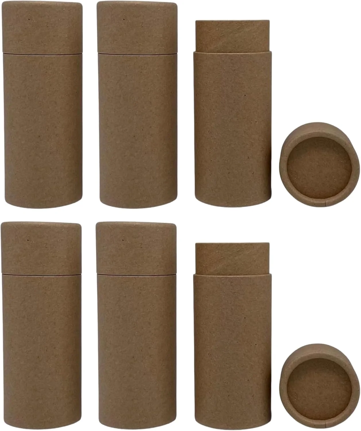 ظروف استوانه ای مقوایی کرافت 70 گرمی GREENWAY CONTAINERS با درب - بسته 6 عددی، مناسب عطر جامد، قابل پر کردن مجدد، لوازم آرایشی DIY - استوانه های خالی لوسیون دئودورانت، کرافت - قهوه ای ظروف استوانه ای مقوایی کرافت 70 گرمی GREENWAY CONTAINERS با درب - بسته 6 عددی، مناسب عطر جامد، قابل پر کردن مجدد، لوازم آرایشی DIY - استوانه های خالی لوسیون دئودورانت، کرافت - قهوه ای