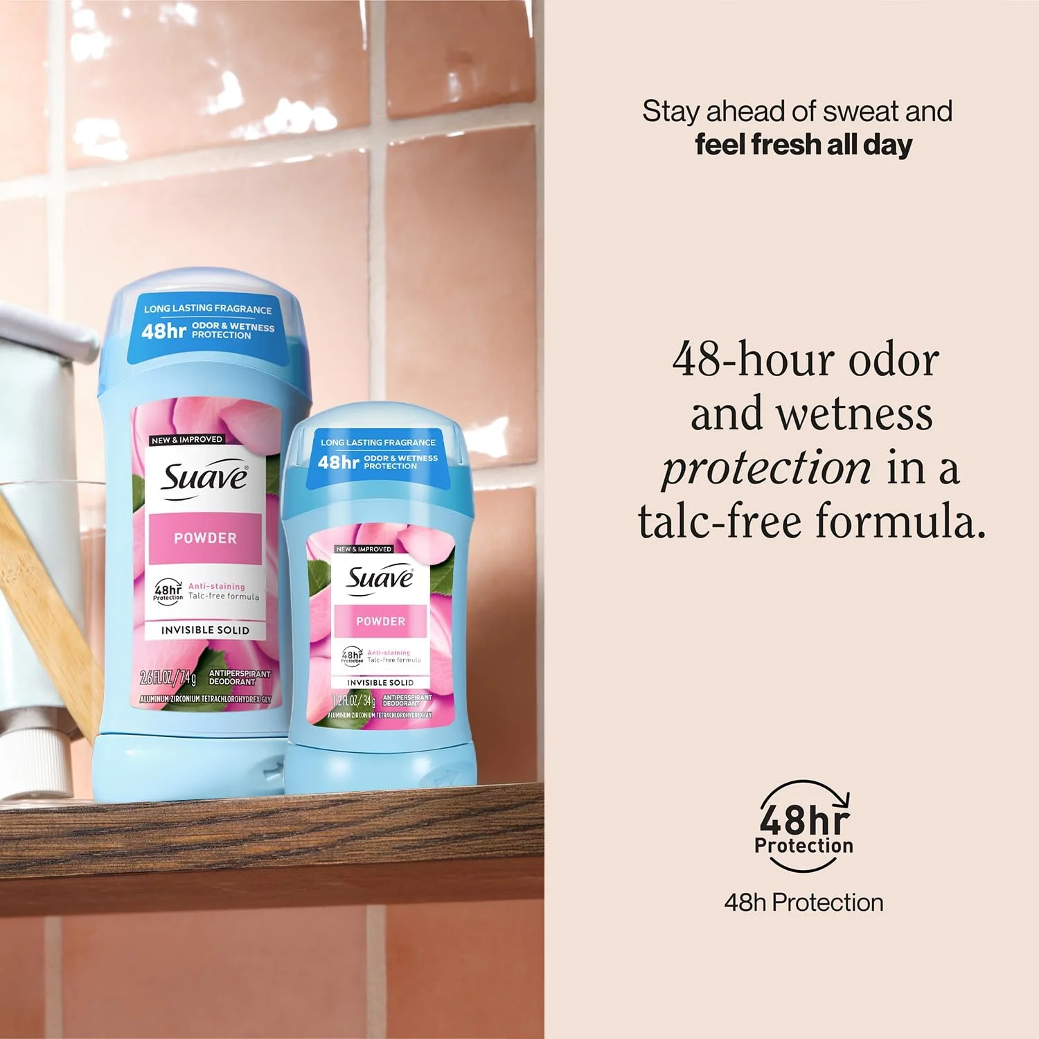 مام ضد تعریق زنانه سواو، رایحه پودری، بسته متنوع دو سایزی - جامد نامرئی ضد لک و بدون تالک (مجموعه 2 عددی) مام ضد تعریق زنانه سواو، رایحه پودری، بسته متنوع دو سایزی - جامد نامرئی ضد لک و بدون تالک (مجموعه 2 عددی)